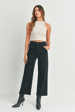 Load image into Gallery viewer, Just Black Denim High Rise Cargo Pocket Wide Leg | Black