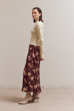 Load image into Gallery viewer, Port Floral Pleated Midi Skirt