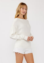 Load image into Gallery viewer, Anna Waffle Knit Pullover | Winter White
