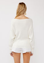 Load image into Gallery viewer, Anna Waffle Knit Pullover | Winter White