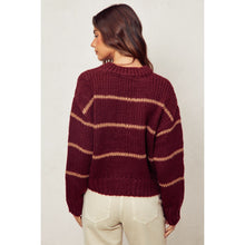 Load image into Gallery viewer, Clara Cardigan | Sangria/Taupe