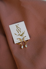 Load image into Gallery viewer, Mini Oval Opalite Huggies