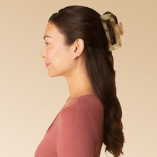 Load image into Gallery viewer, Recycled Plastic Jumbo Open Shape Claw Clip | Chocolate Marble