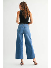 Load image into Gallery viewer, Just Black Denim Scissor Cut Wide Leg