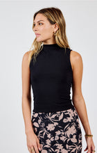 Load image into Gallery viewer, Monica Sleeveless Mock Neck Knit Top | Black