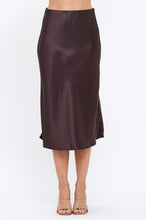 Load image into Gallery viewer, Satin Slip Midi Skirt | More Colors Available