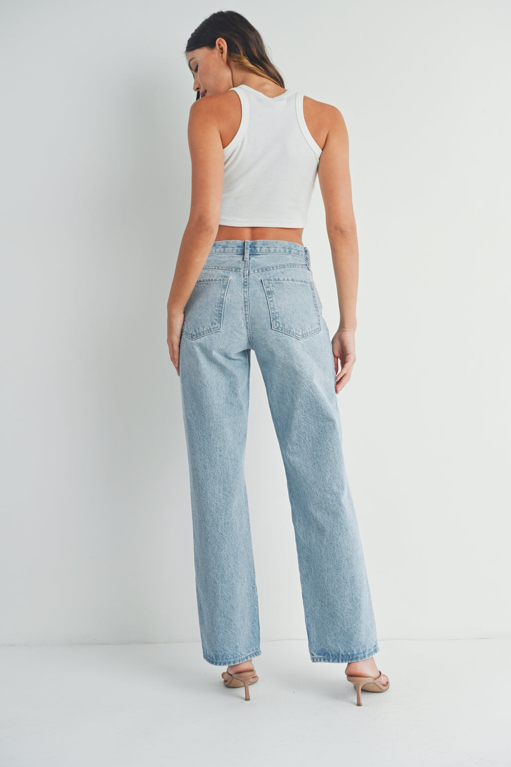 Just Black Denim Relaxed Straight Jean | Light