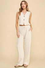 Load image into Gallery viewer, If She Loves Linen Waistcoat *2 COLORS AVAILABLE*

