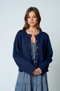Hadley Relaxed Cardigan | Navy
