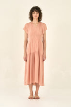 Load image into Gallery viewer, Peche Ruffle Satin Midi Dress
