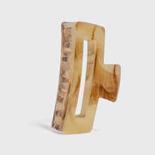 Load image into Gallery viewer, Recycled Plastic Jumbo Open Shape Claw Clip | Chocolate Marble
