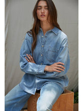 Load image into Gallery viewer, Memphis Woven Cotton Denim Button-Down
