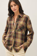 Sunset Plaid Flannel Shirt