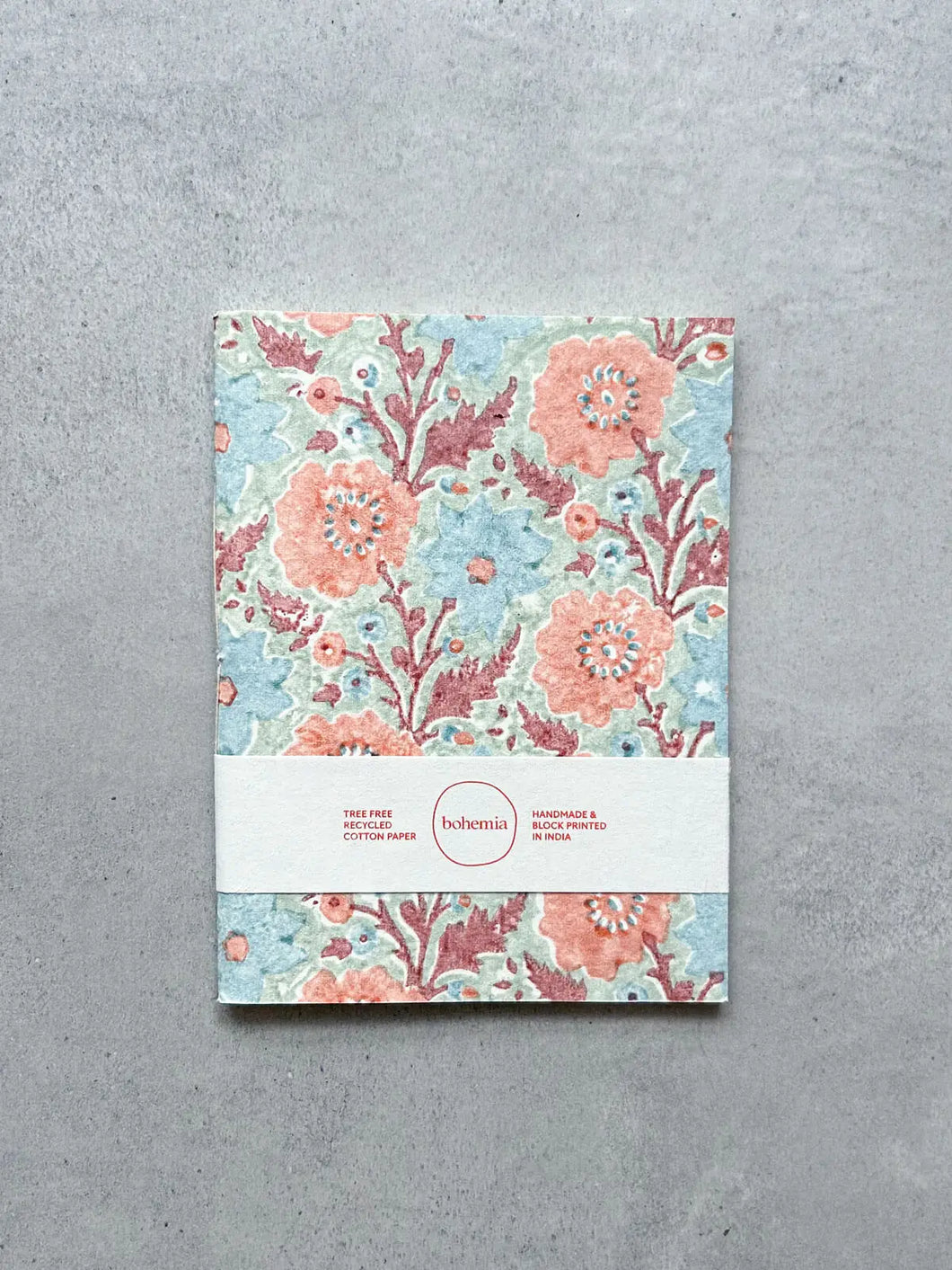 Floribunda Notebook | Duck Egg Floral Print