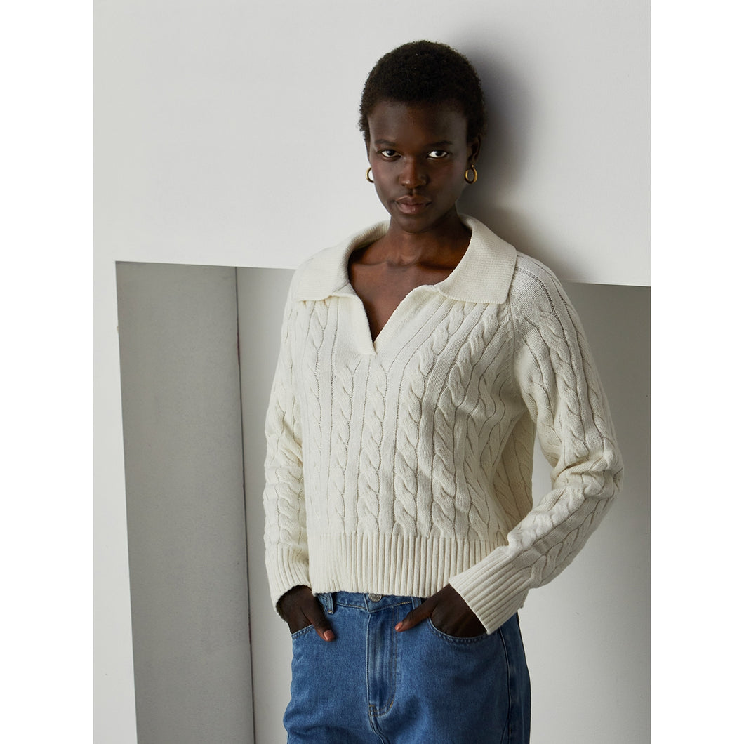 Crescent Vivian Pretzel Sweater Knit Top