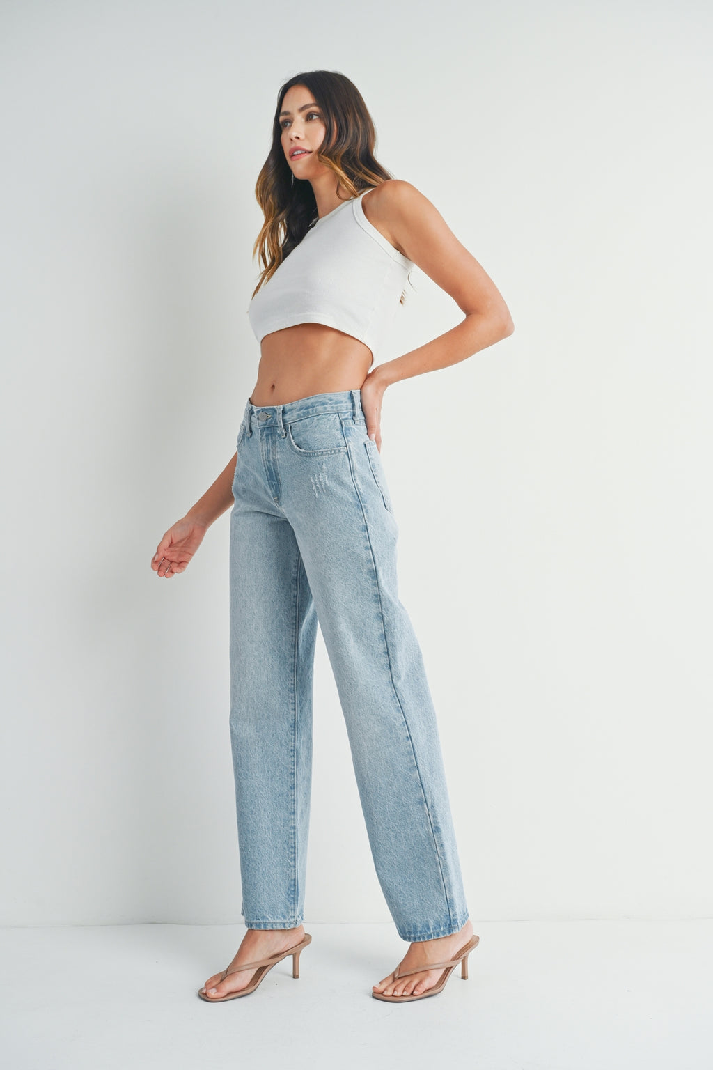 Just Black Denim Relaxed Straight Jean | Light