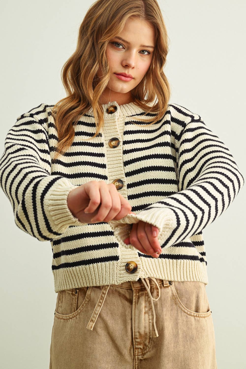 The Breton Stripe Cardigan