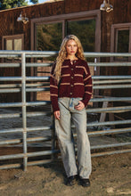 Load image into Gallery viewer, Clara Cardigan | Sangria/Taupe

