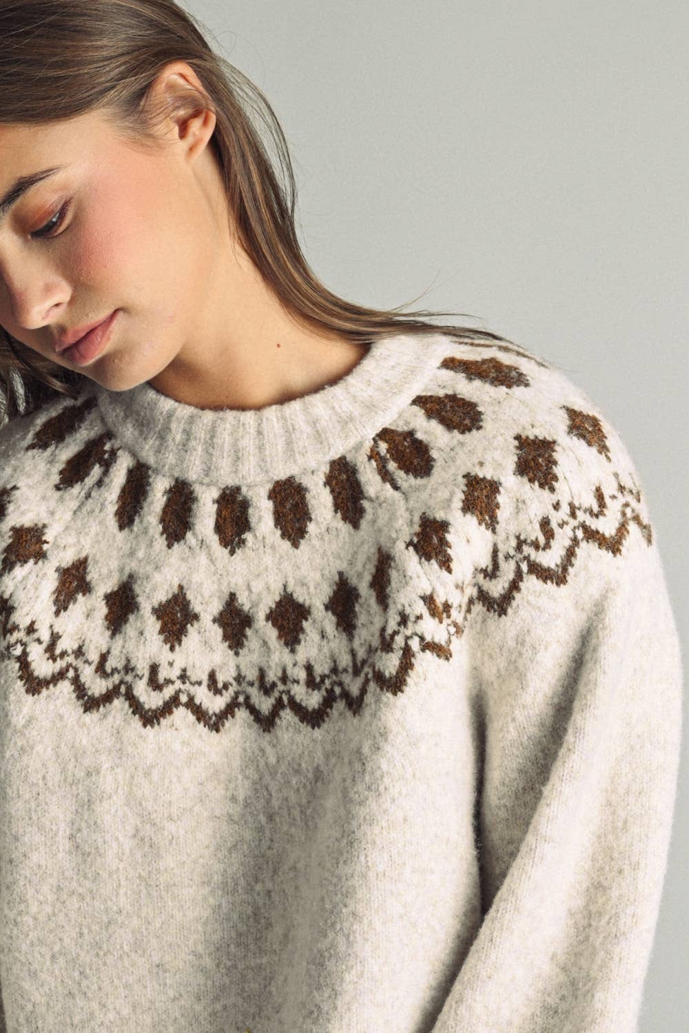 Classic Nordic Fair Isle Sweater