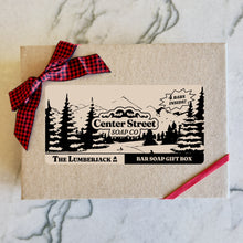 Load image into Gallery viewer, The Lumberjack Men&#39;s Christmas Gift Box- 16oz Handmade Soaps

