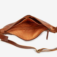 Load image into Gallery viewer, Leather Moon Sling Bag | Vintage Brown
