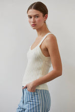 Load image into Gallery viewer, Crescent Bria Off White Knit Sweater Tank
