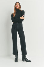 Load image into Gallery viewer, Washed Black - High Rise Full Length Straight
