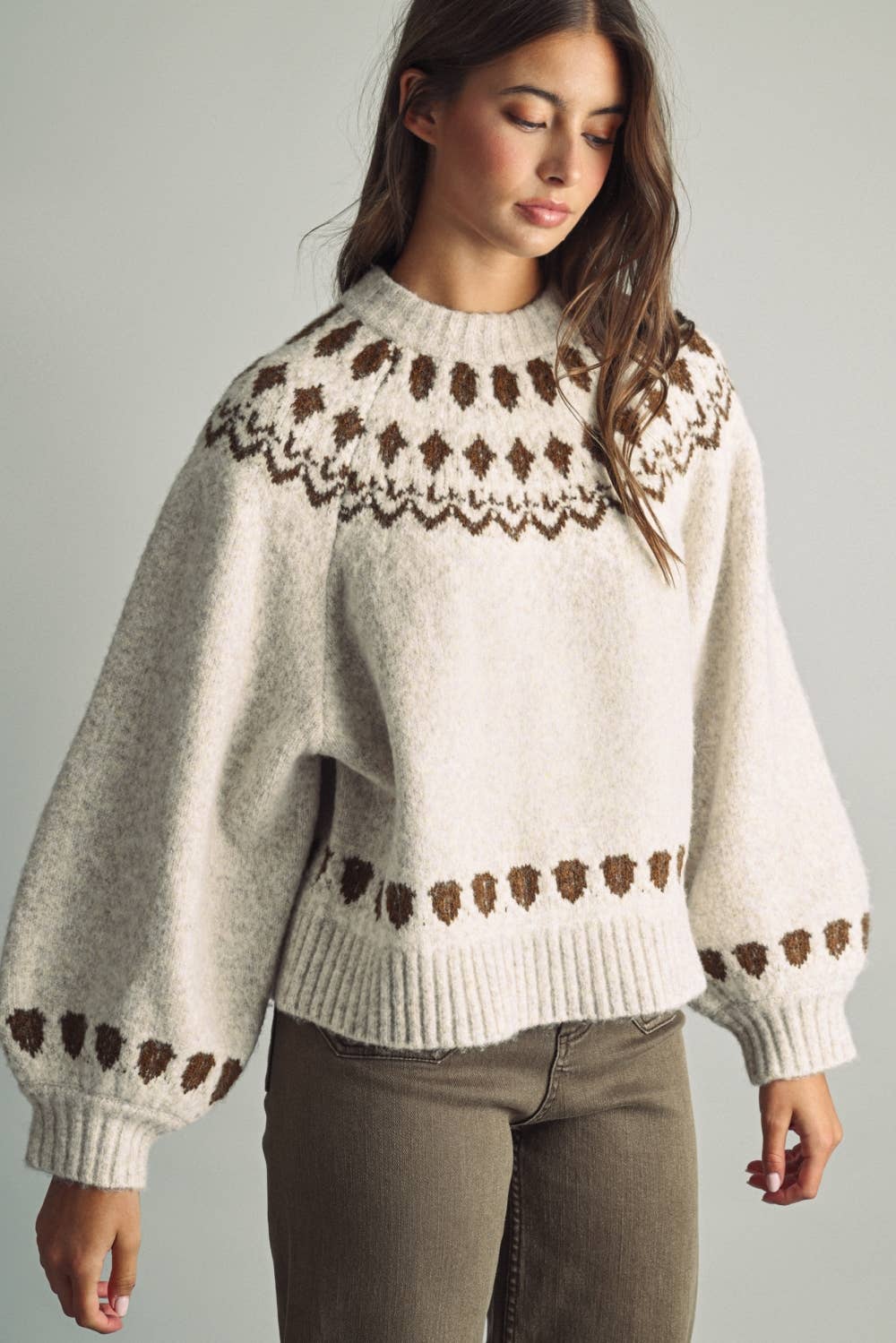 Classic Nordic Fair Isle Sweater