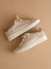 Load image into Gallery viewer, The Berne | Pearl Studded Paneled Sneaker
