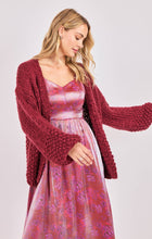 Load image into Gallery viewer, Florence Hand Knit Chunky Cardi | Burgundy
