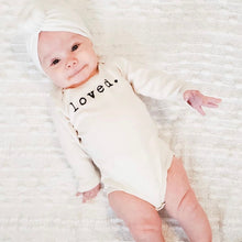 Load image into Gallery viewer, Loved Organic Cotton Baby Bodysuit | Long Sleeve
