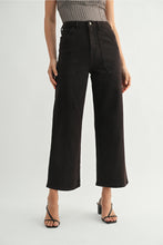 Load image into Gallery viewer, Just Black Denim High Rise Cargo Pocket Wide Leg | Chocolate
