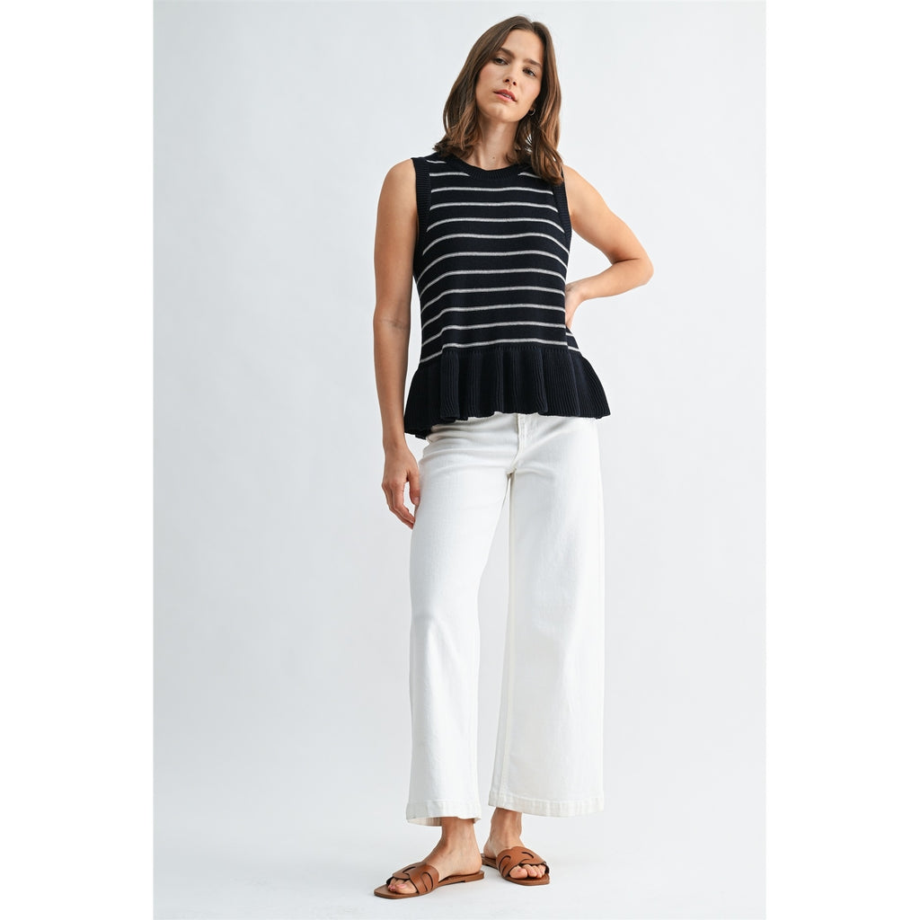 The Sutton Peplum Knit