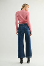 Load image into Gallery viewer, Just Black Denim Patch Pocket Wide Leg | Dark Wash
