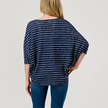 Load image into Gallery viewer, Sailor Top | Navy Stripe

