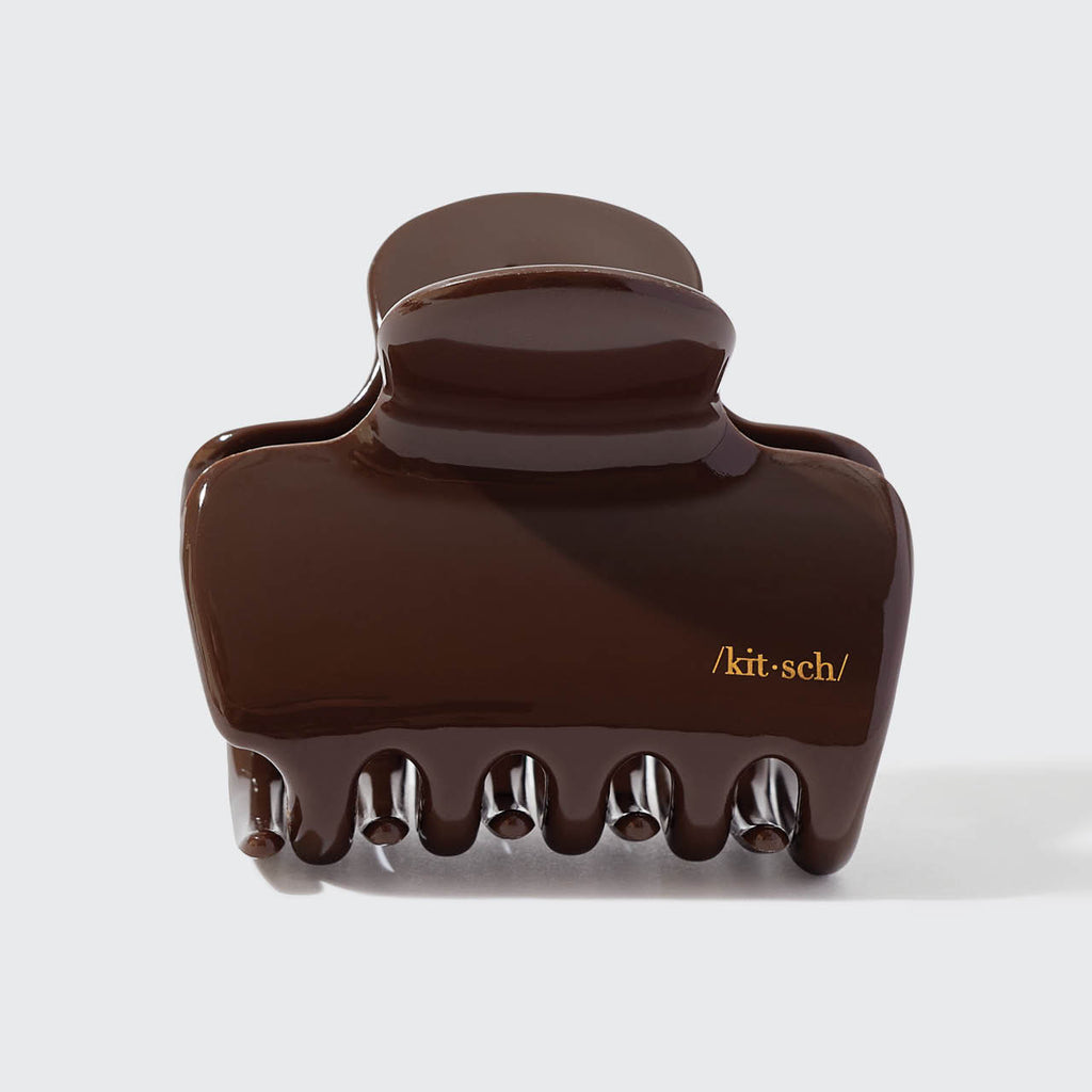 Recycled Plastic Puffy Cloud Clip | Chocolate