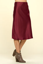 Load image into Gallery viewer, Satin Slip Midi Skirt | More Colors Available
