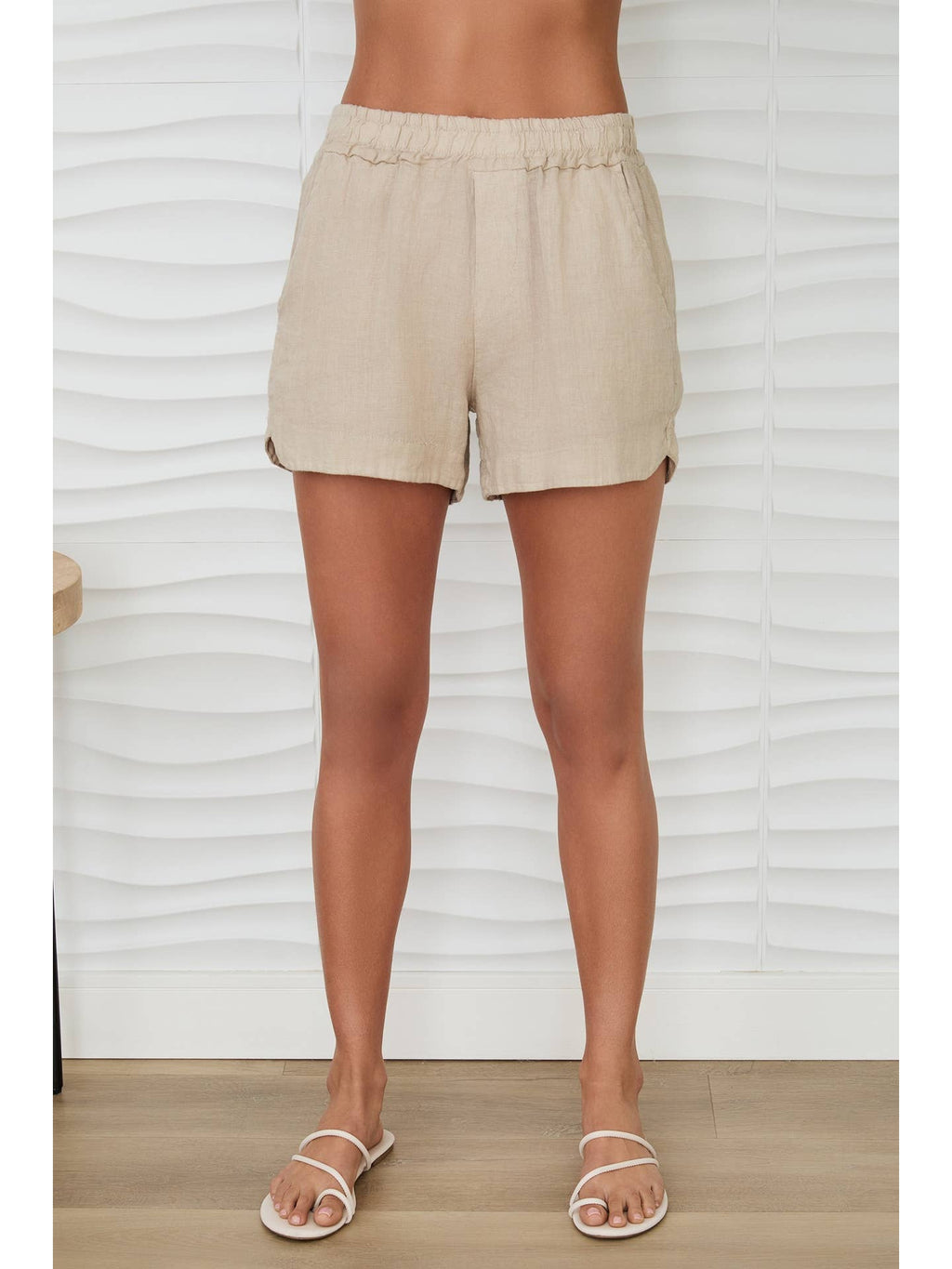 Portofino Linen Shorts | Earth Beige