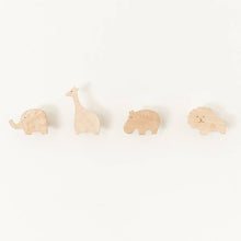 Load image into Gallery viewer, Safari Animal Wall Hooks Set
