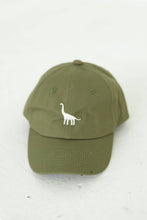 Load image into Gallery viewer, Polished Prints Embroidered Dinosaur Kids Hat
