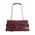 Klarissa Burgundy Recycled Vegan Leather Shoulder Bag