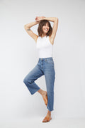 Aberdeen Ankle Crop High Rise Jean | Vintage Worn