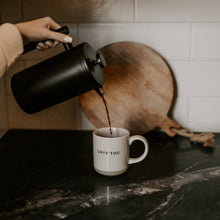 Load image into Gallery viewer, Love You Stoneware Coffee Mug
