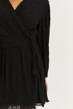 Load image into Gallery viewer, Crescent Pleated Chiffon Wrap Dress
