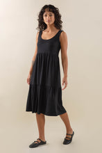 Load image into Gallery viewer, Riley U-Neck Tiered Rib Dress
