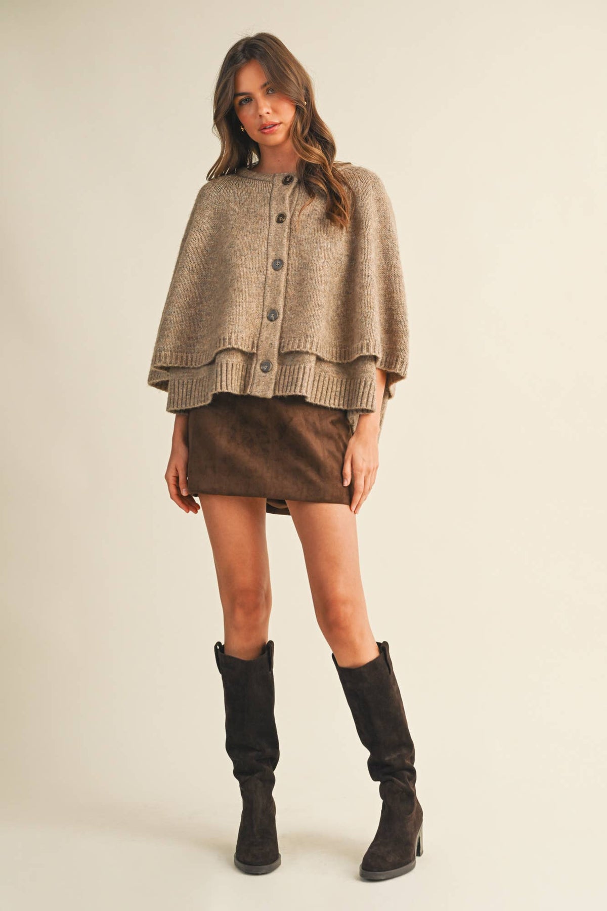The Tiered Knit Capelet