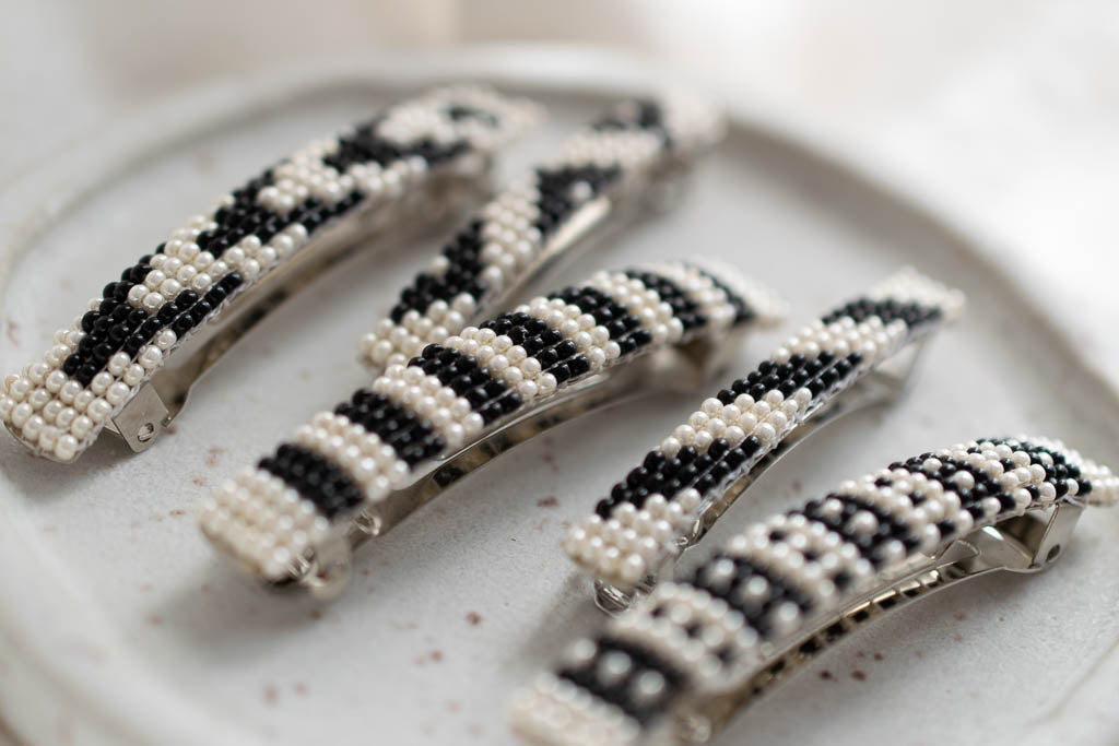 Beaded Barrette