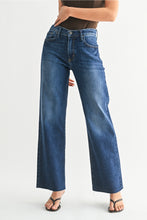 Load image into Gallery viewer, Just Black Denim Slim Palazzo w/ Scissor Cut | Dark Wash
