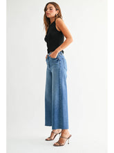 Load image into Gallery viewer, Just Black Denim Scissor Cut Wide Leg
