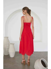 Load image into Gallery viewer, The Americana Eyelet Midi Dress
